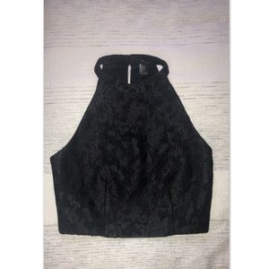 NEW Black Lace Crop Top